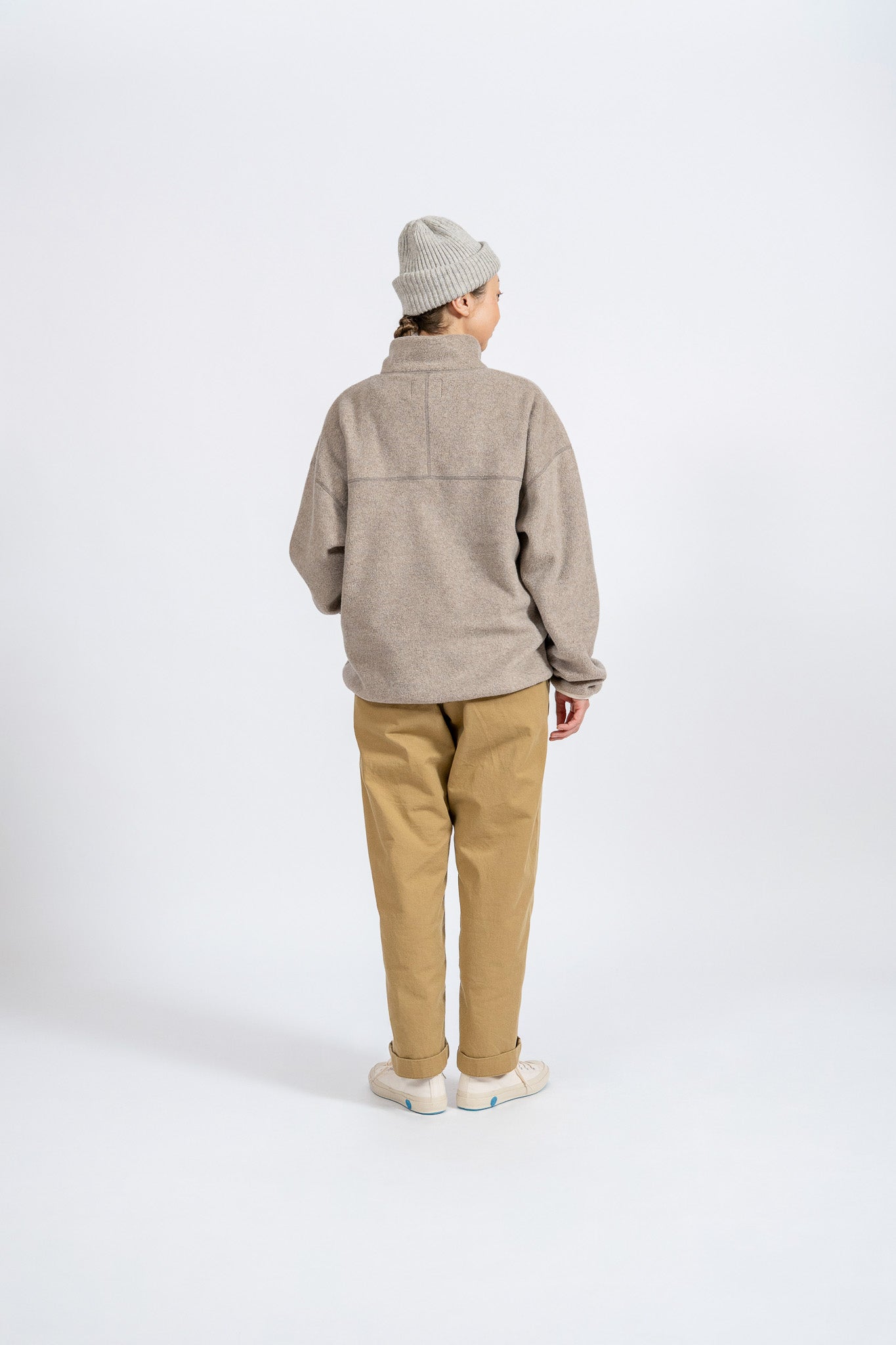 Fleece Snap Pullover - BEG