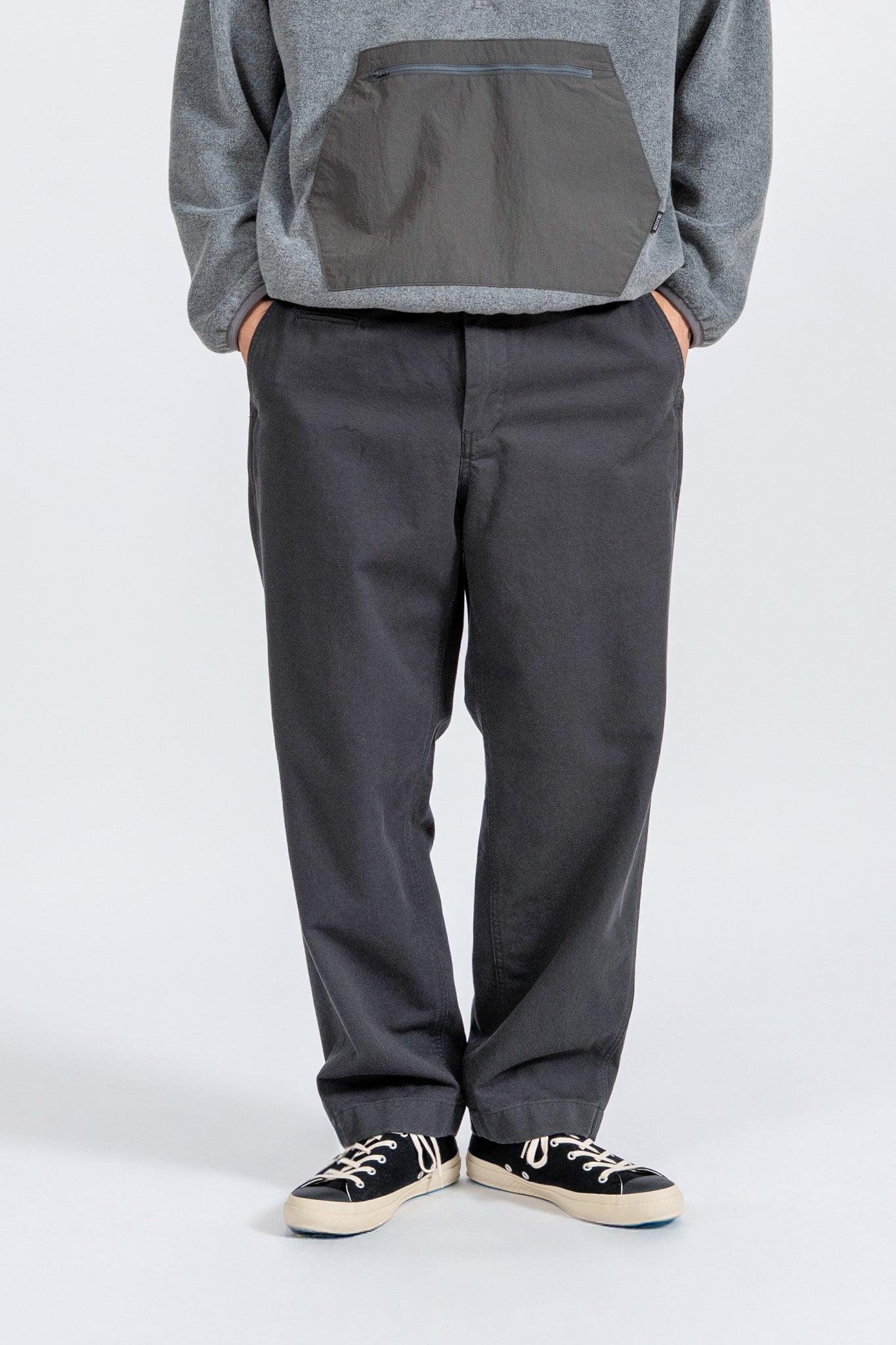 Wide Chino Pants -FW - GRY
