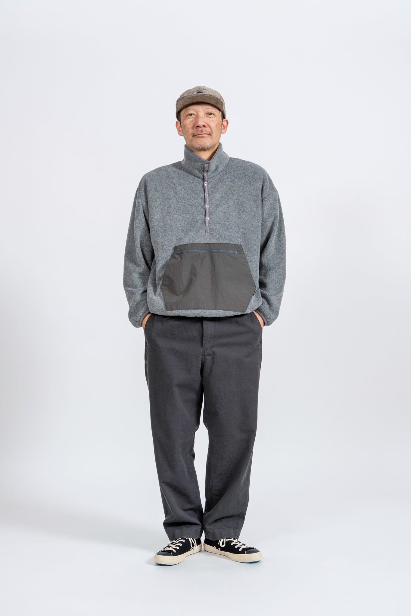 Wide Chino Pants -FW - GRY