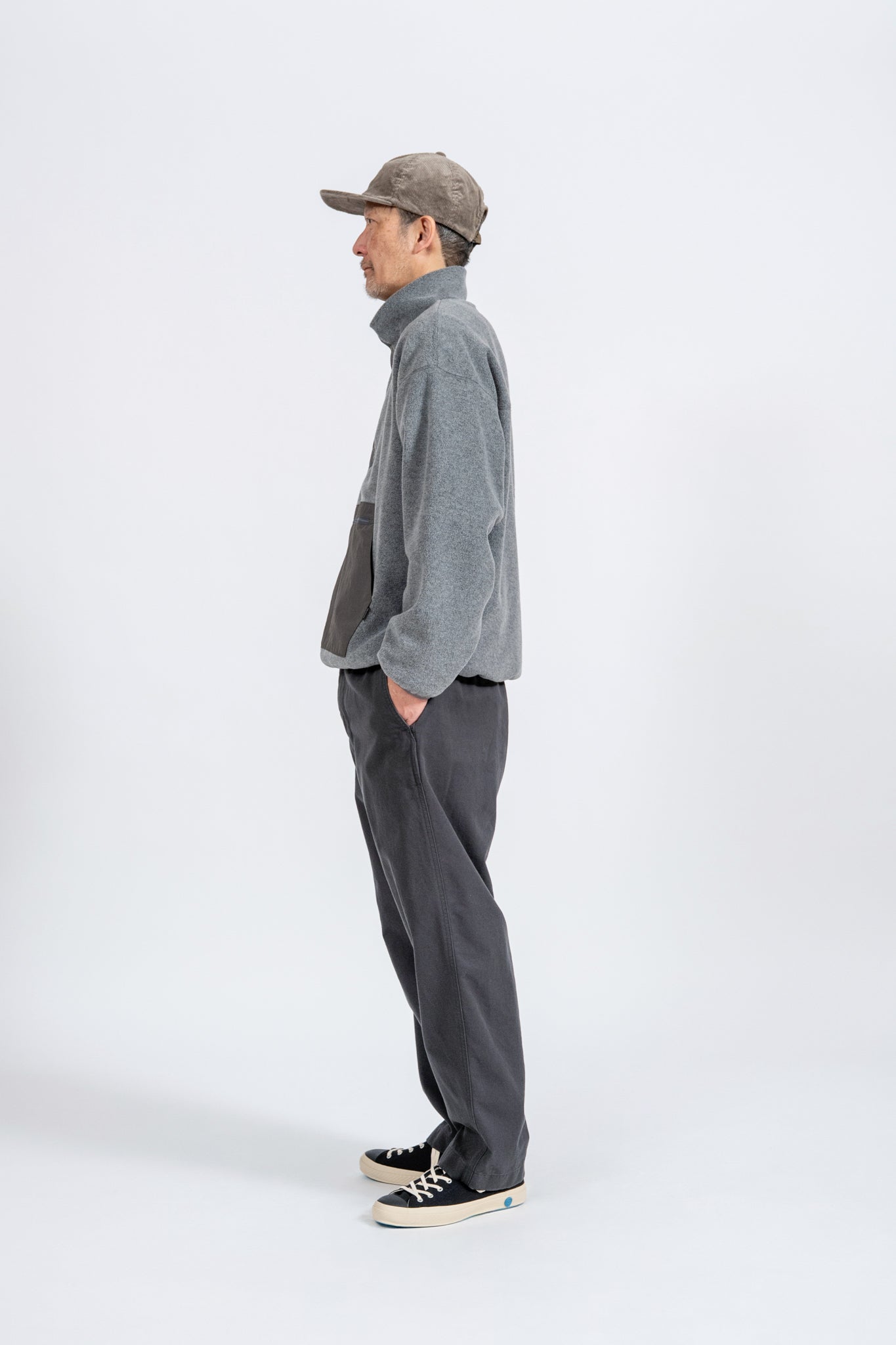 Wide Chino Pants -FW - GRY