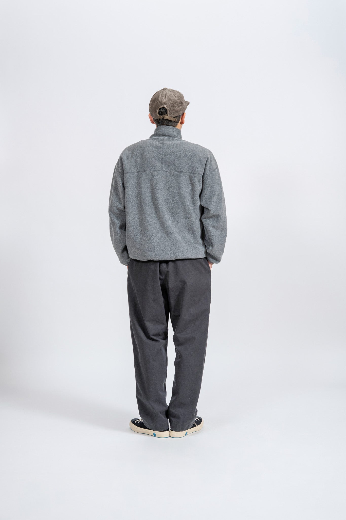 Fleece Snap Pullover - L.GRY