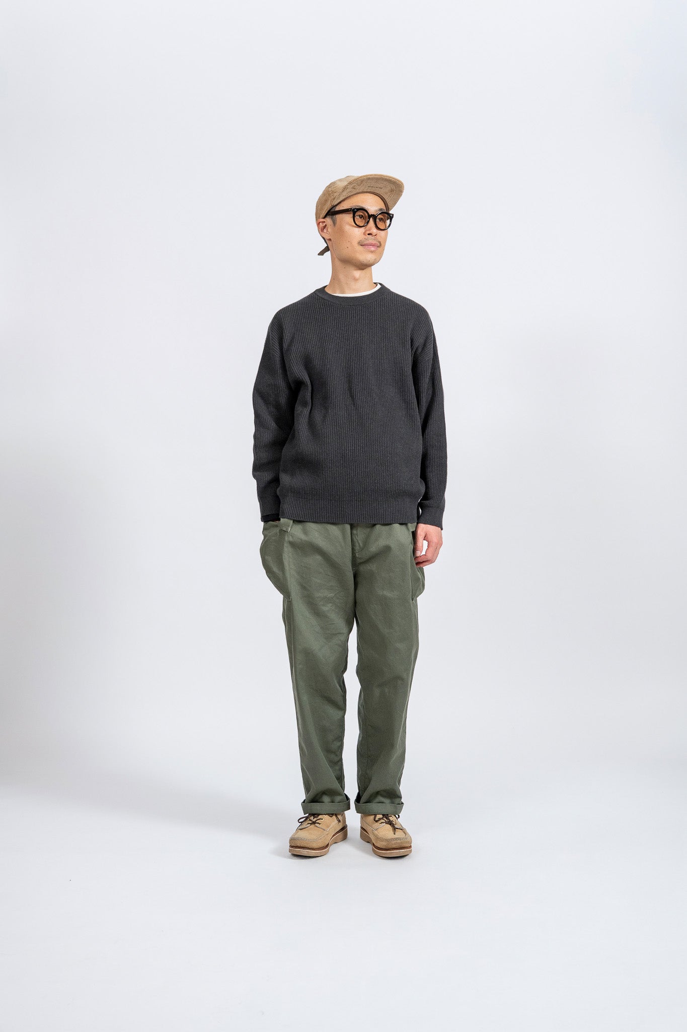 Cotton Rib Crew knit - CHR