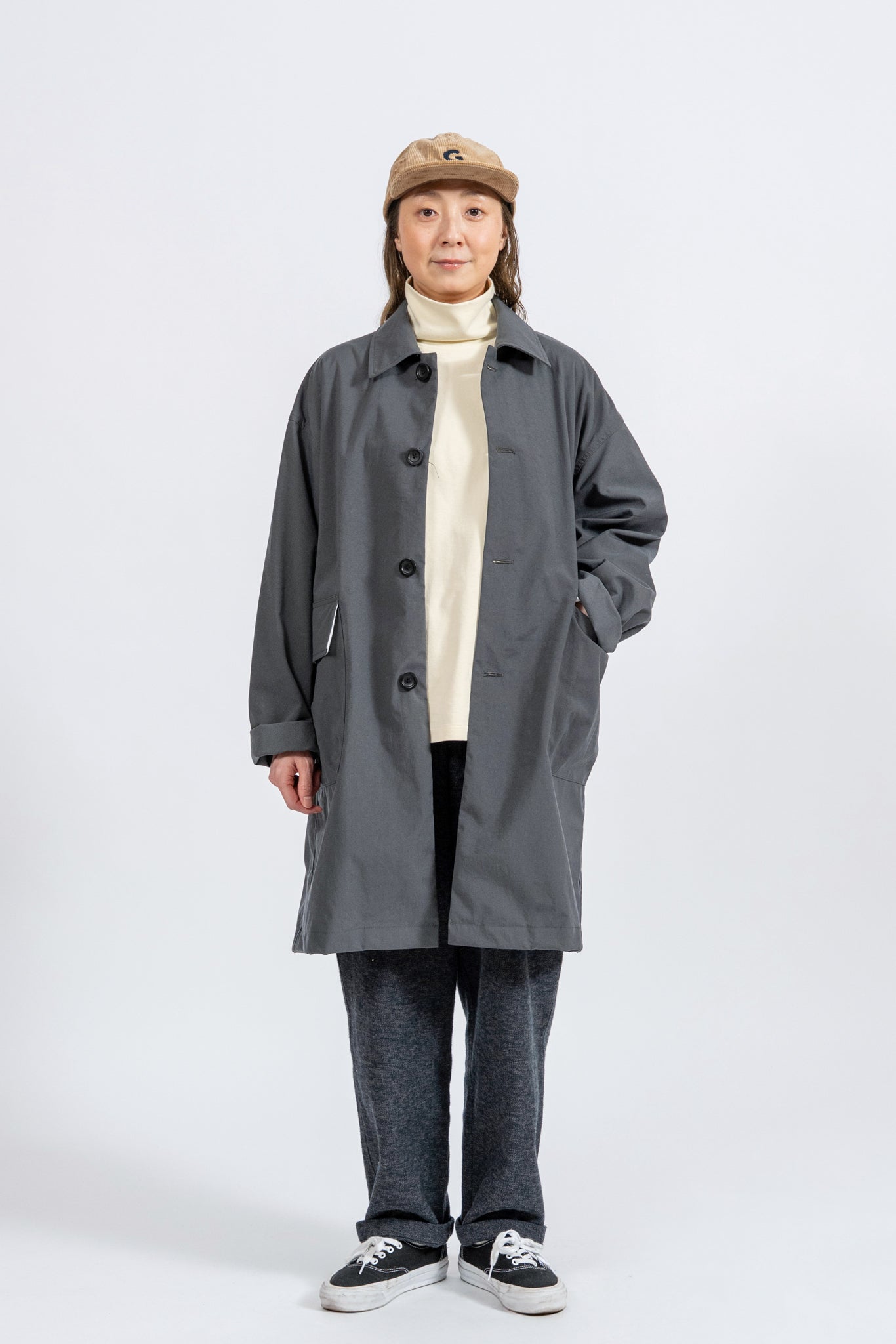 164cm / GRY / M ※着丈はモデル着用写真よりも+10cm長くなります