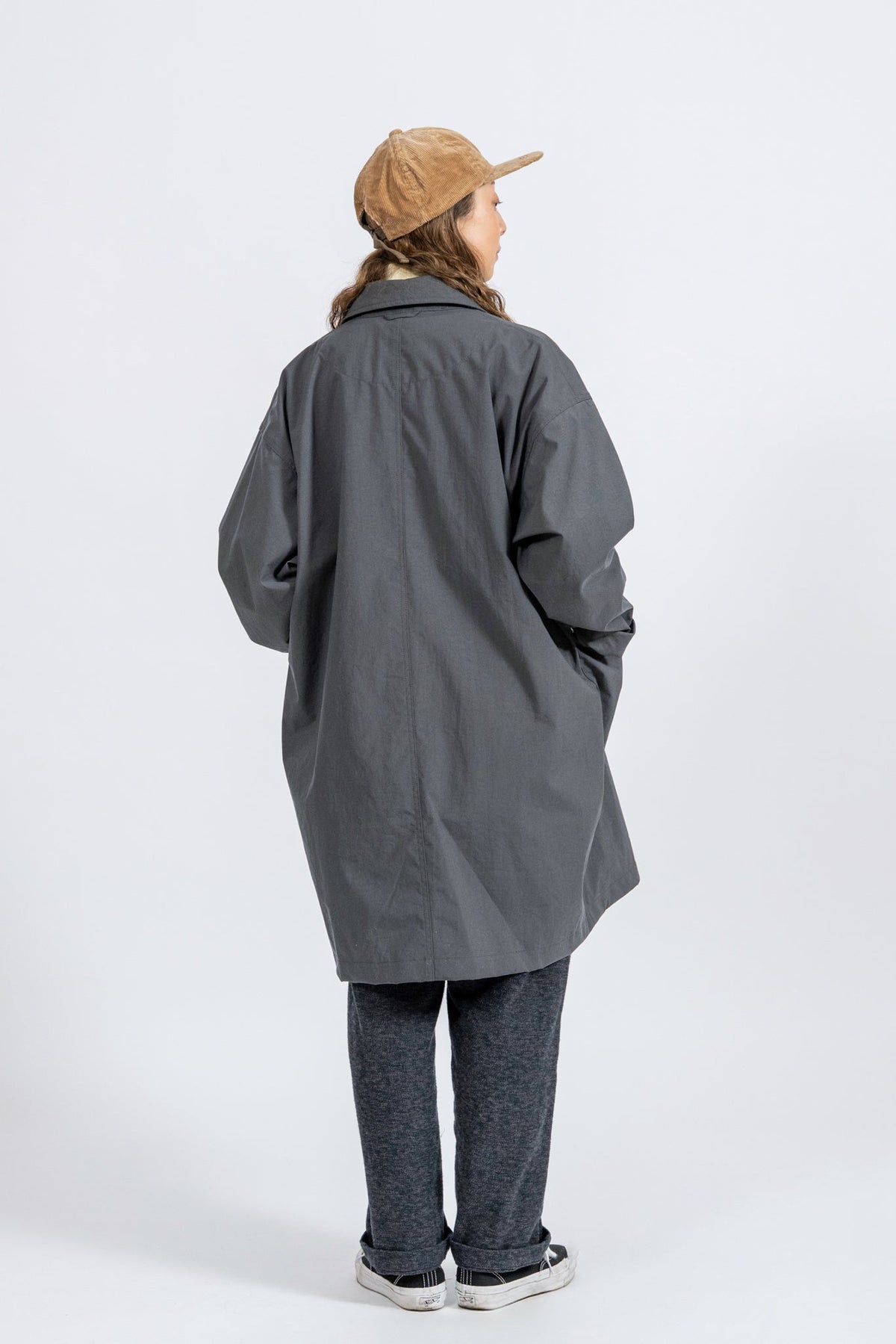 164cm / GRY/ M ※モデル着用写真よりも着丈は+10cm長くなります