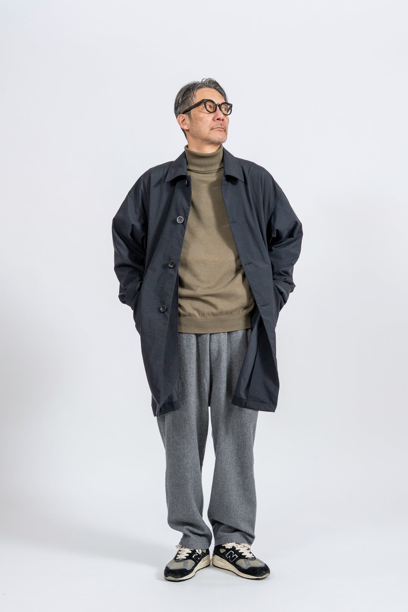 179cm / BLK / L ※着丈はモデル着用写真よりも+10cm長くなります