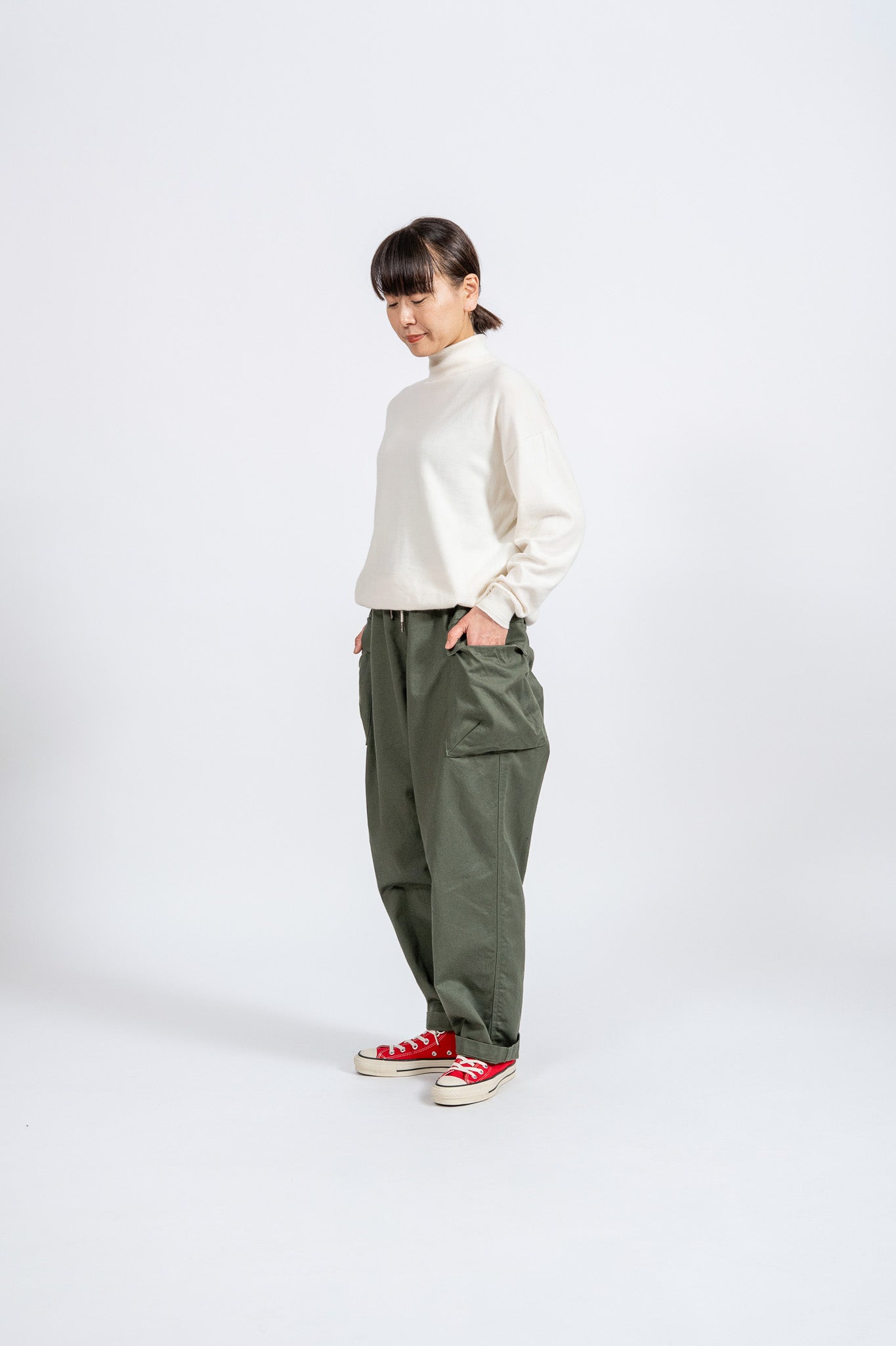 Cotton Turtleneck knit - IVR