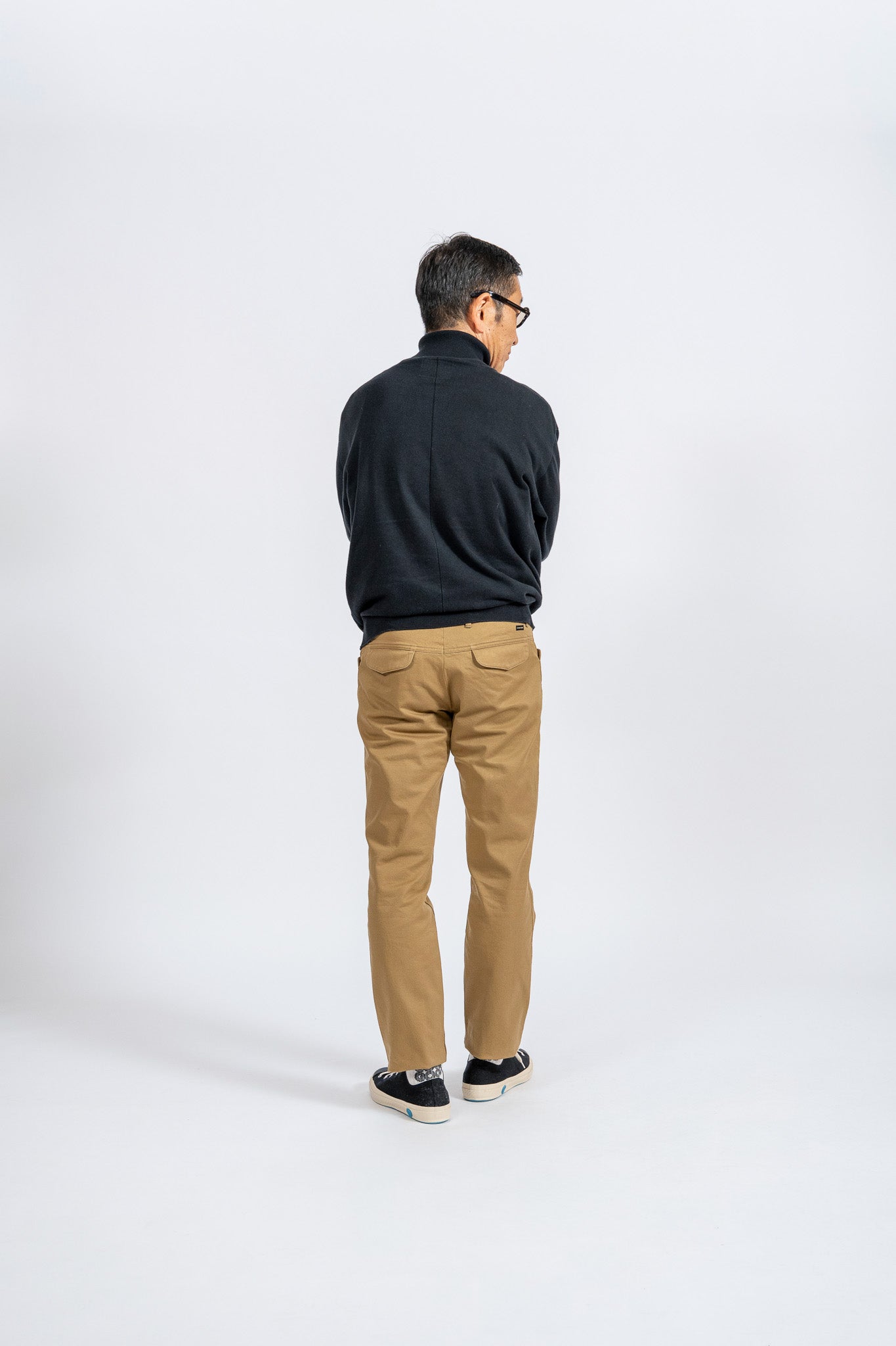 Cotton Turtleneck knit - BLK