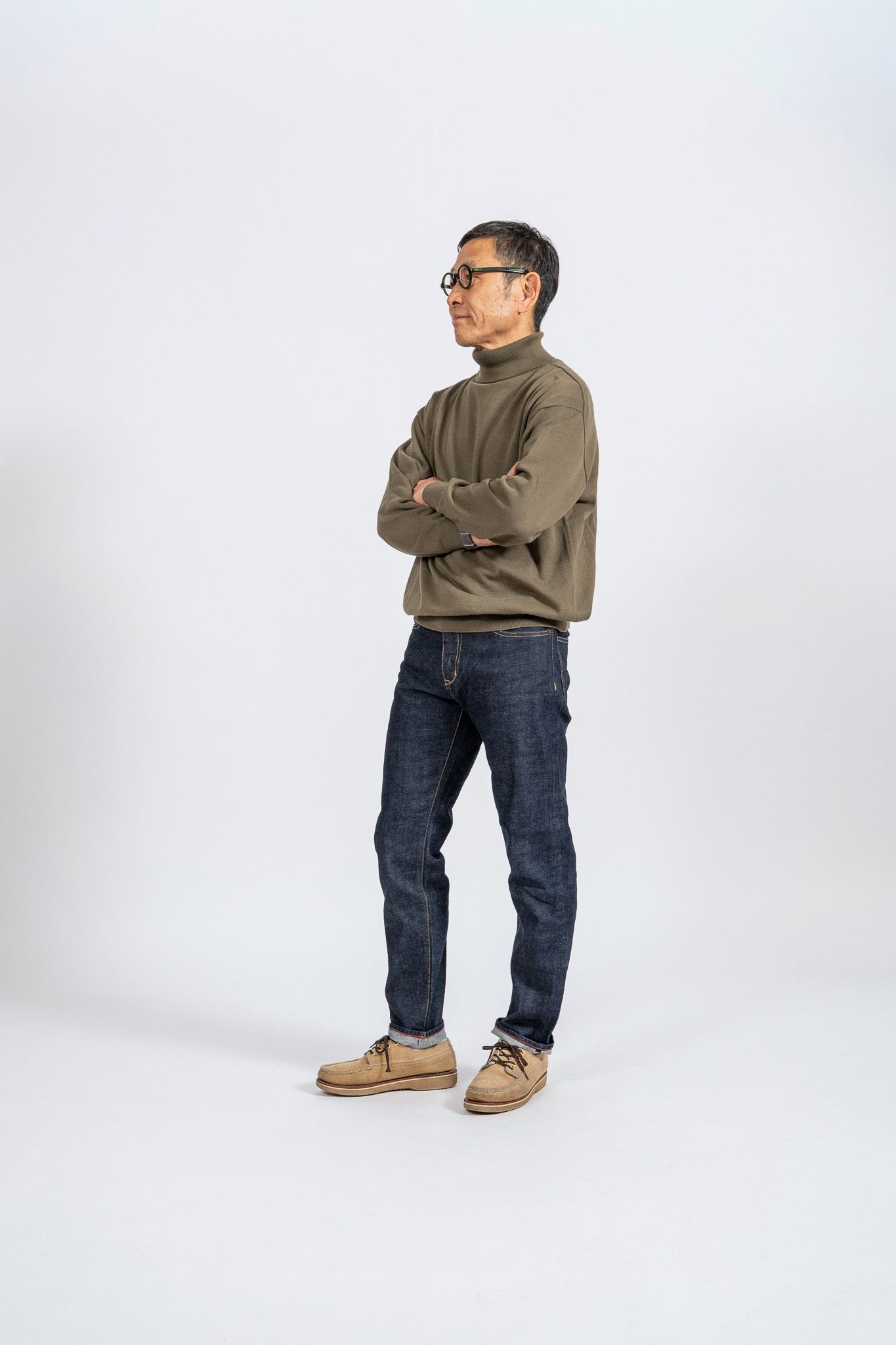 Cotton Turtleneck knit - KHK