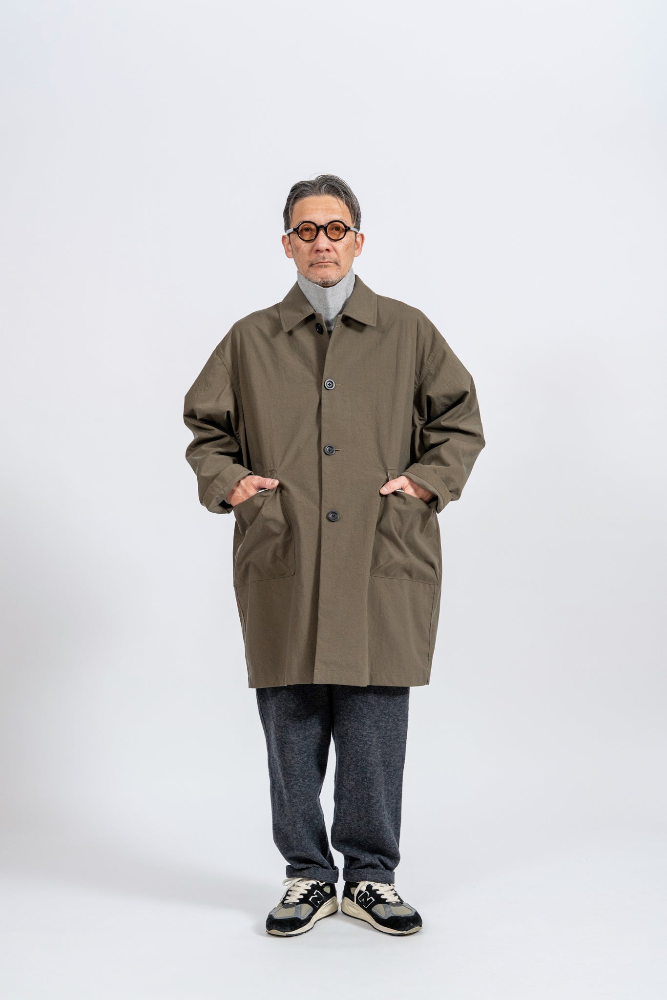 179cm / KHK / L ※モデル着用写真よりも着丈は+10cm長くなります