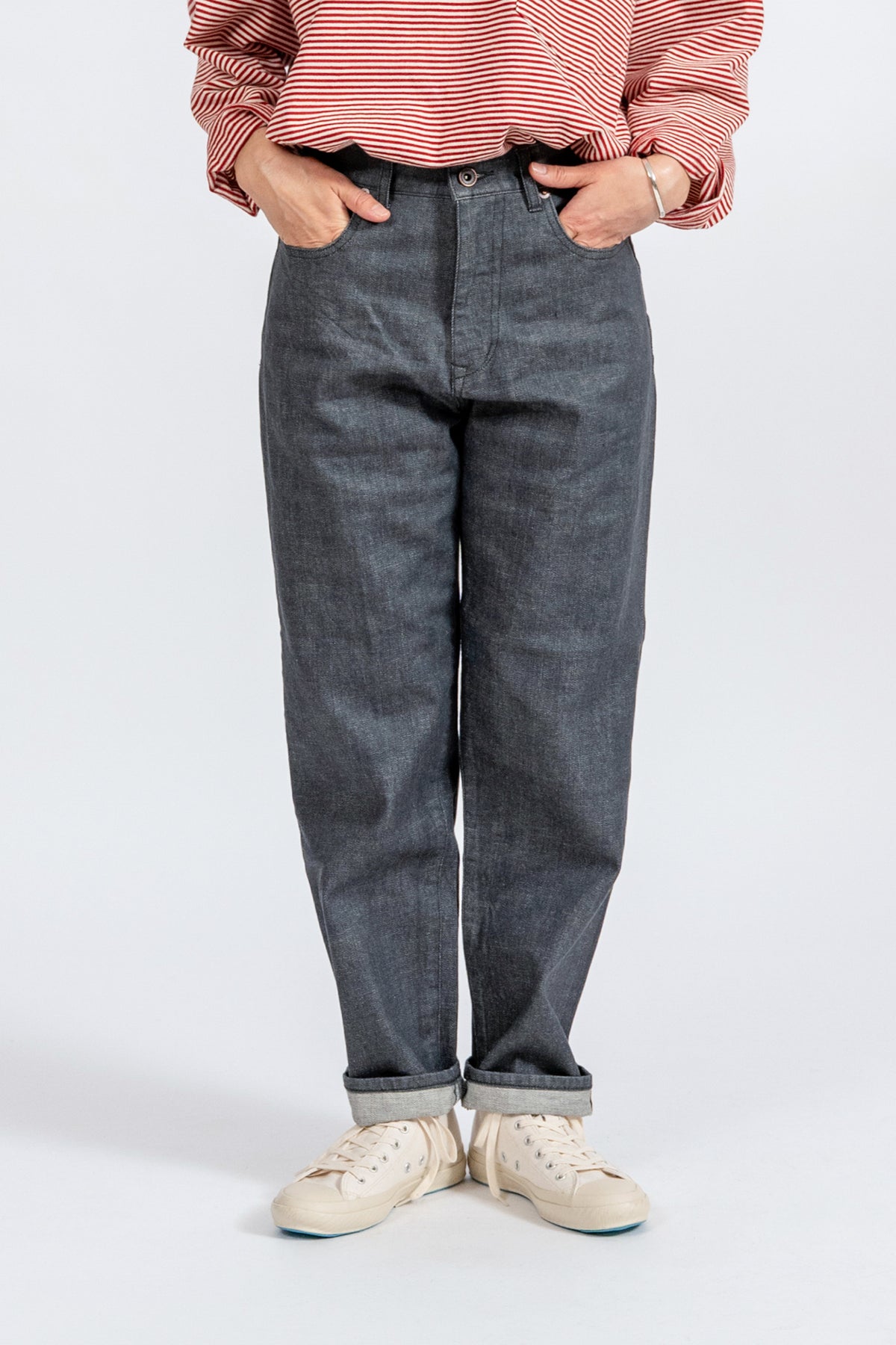 RIDE ON LOOSE DENIM - GRY