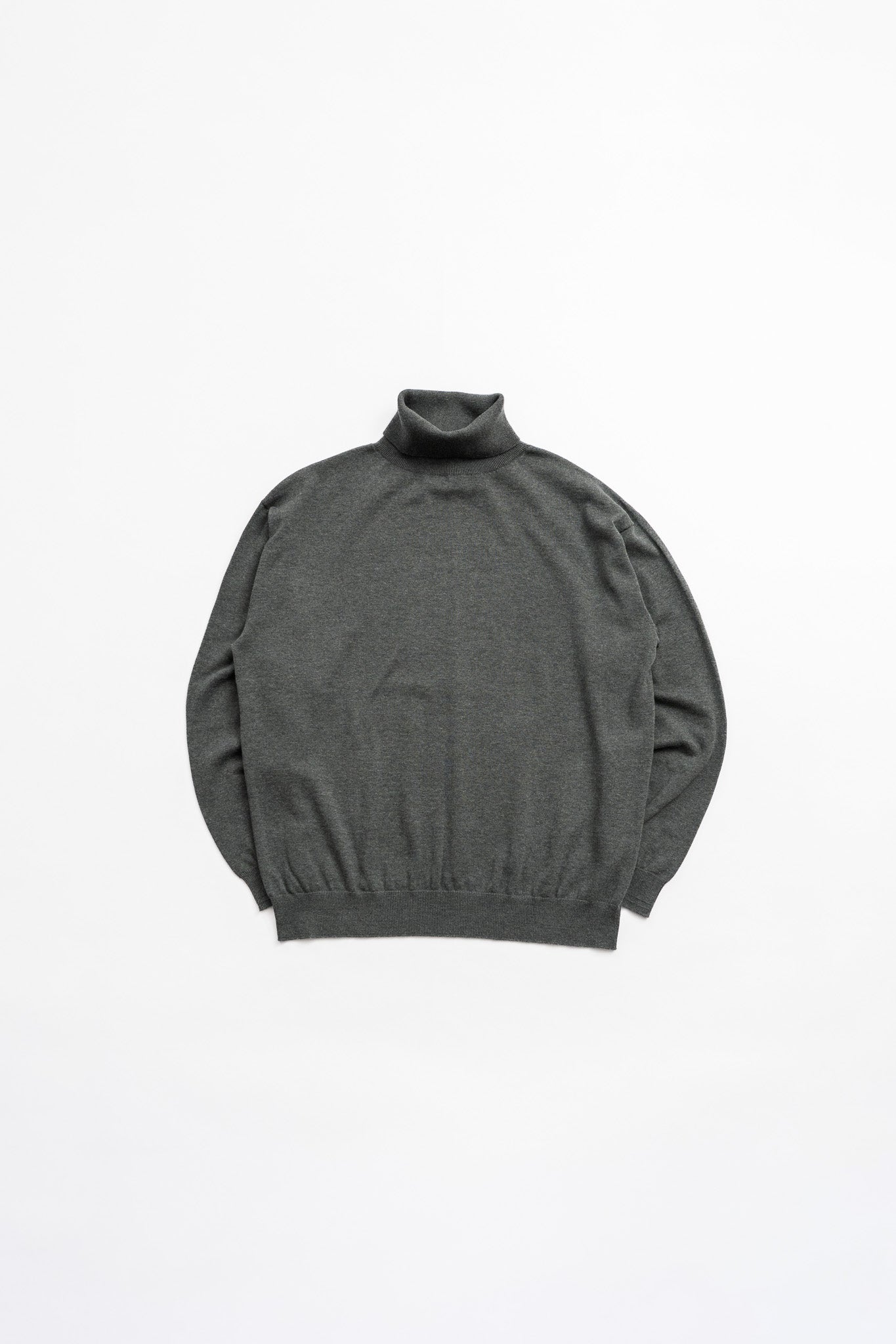 Cotton Turtleneck knit - D.GRY