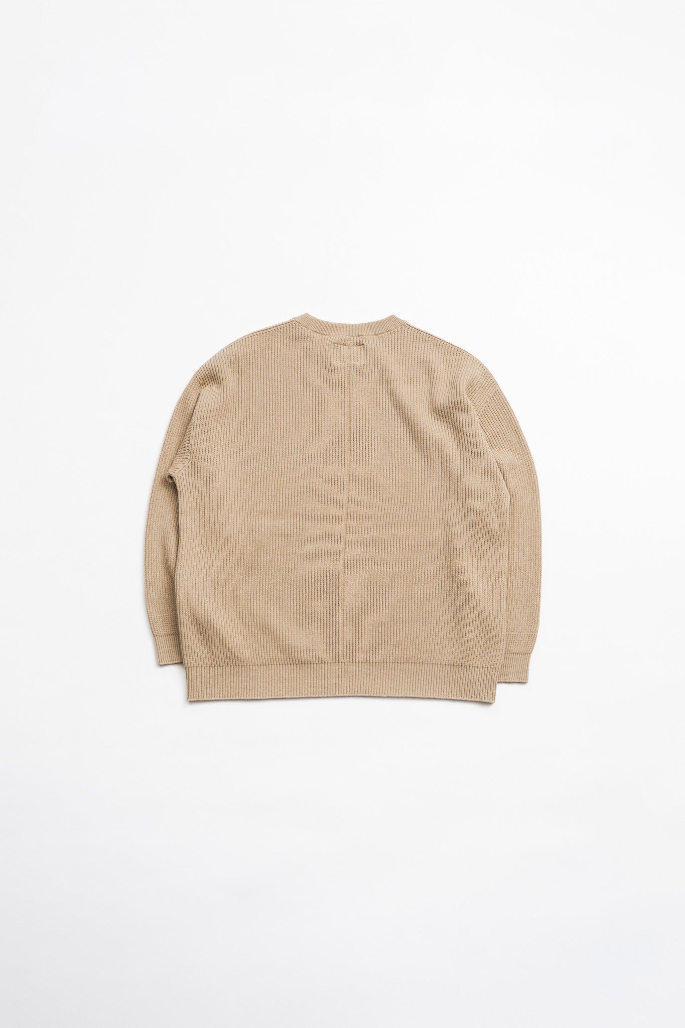 Cotton Rib Crew knit - BEG
