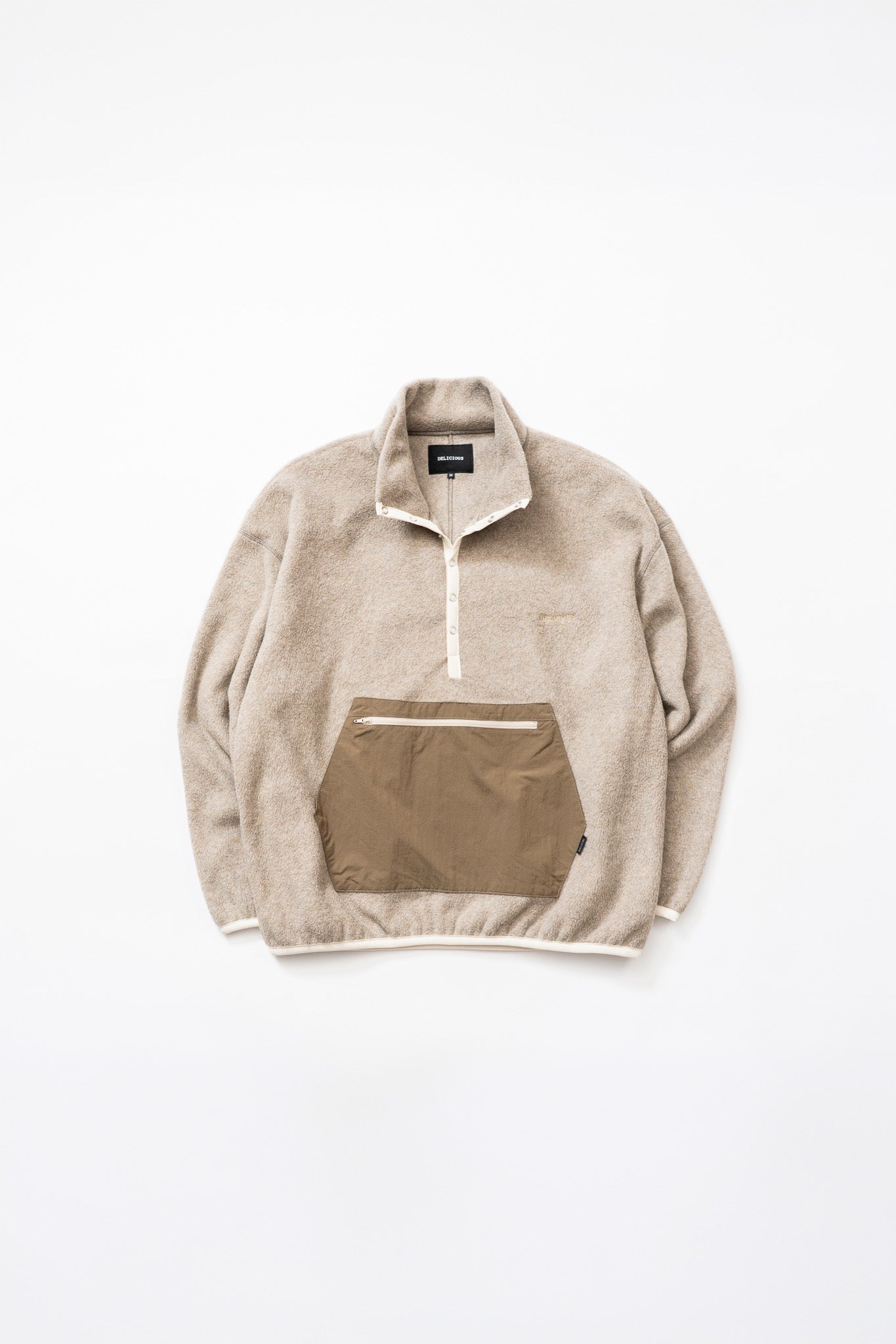 Fleece Snap Pullover - BEG