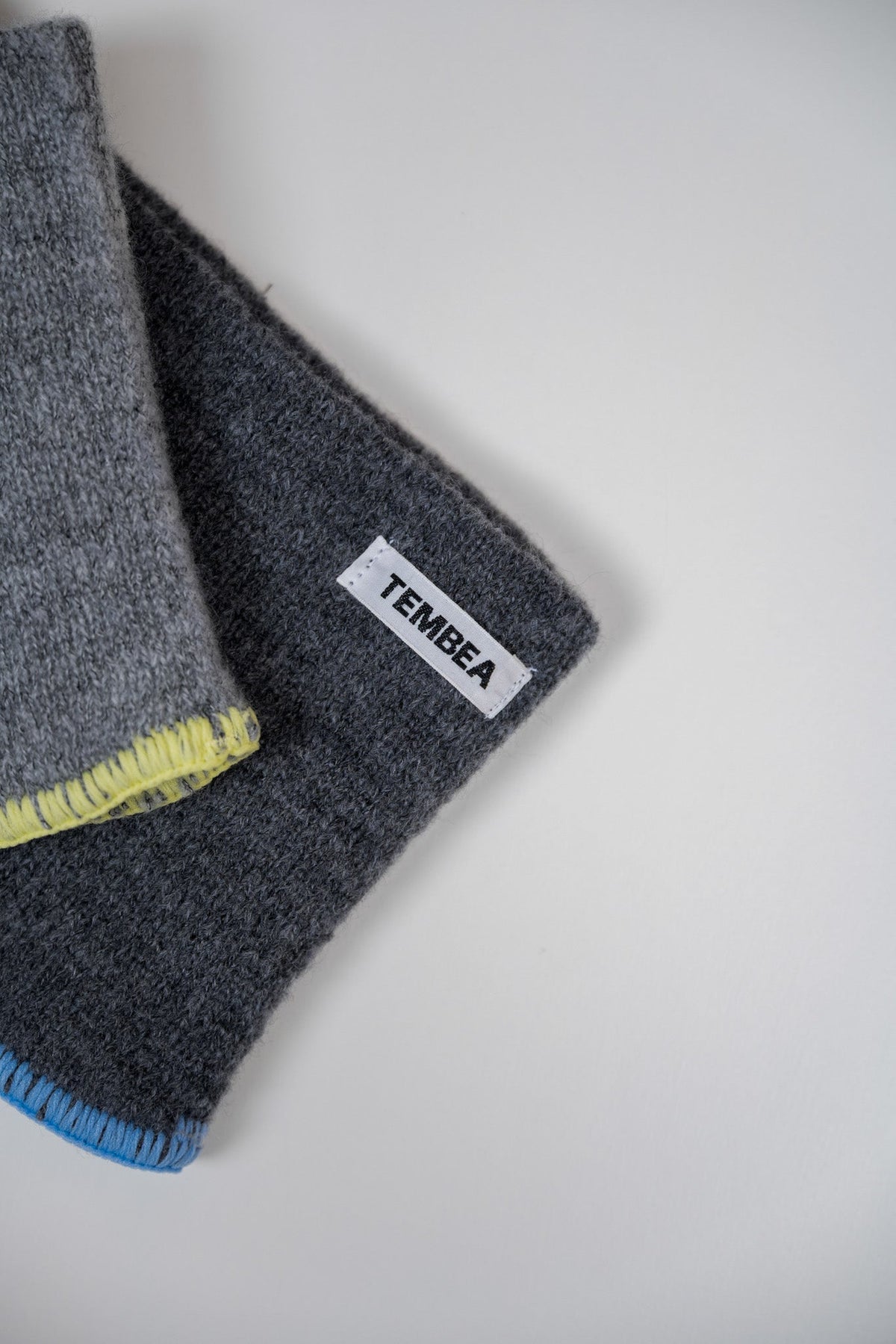 NECK WARMER - L-GRY/LEMON