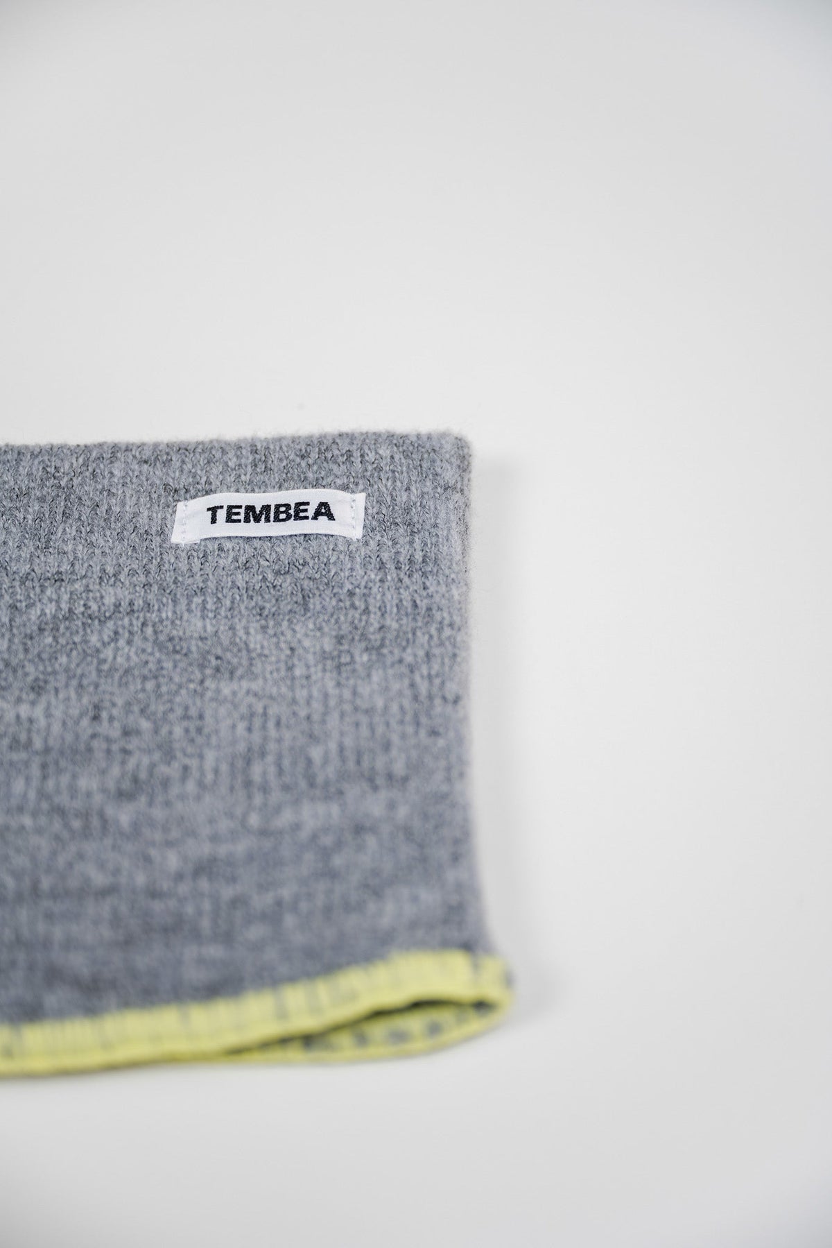NECK WARMER - L-GRY/LEMON