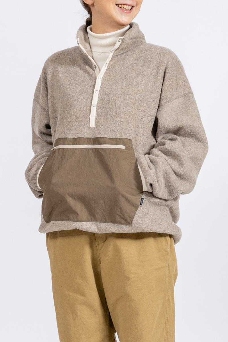 Fleece Snap Pullover - BEG