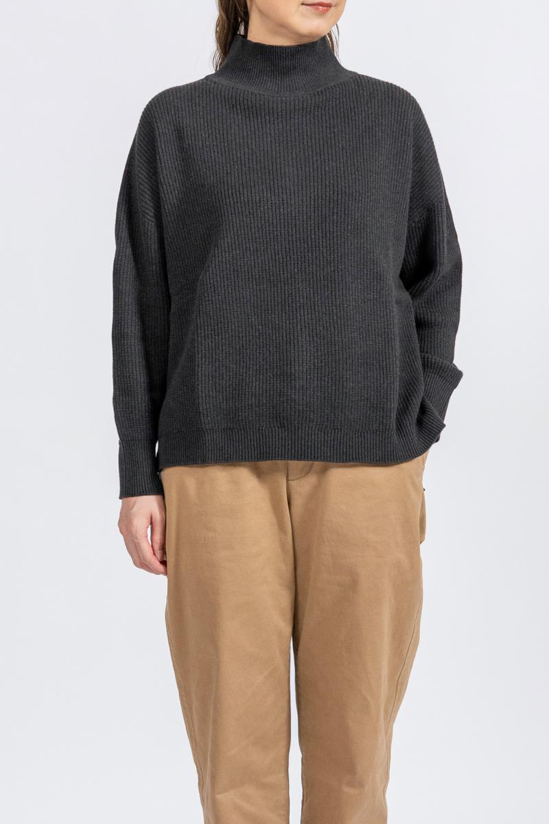 Cotton Rib High-Neck knit - CHR