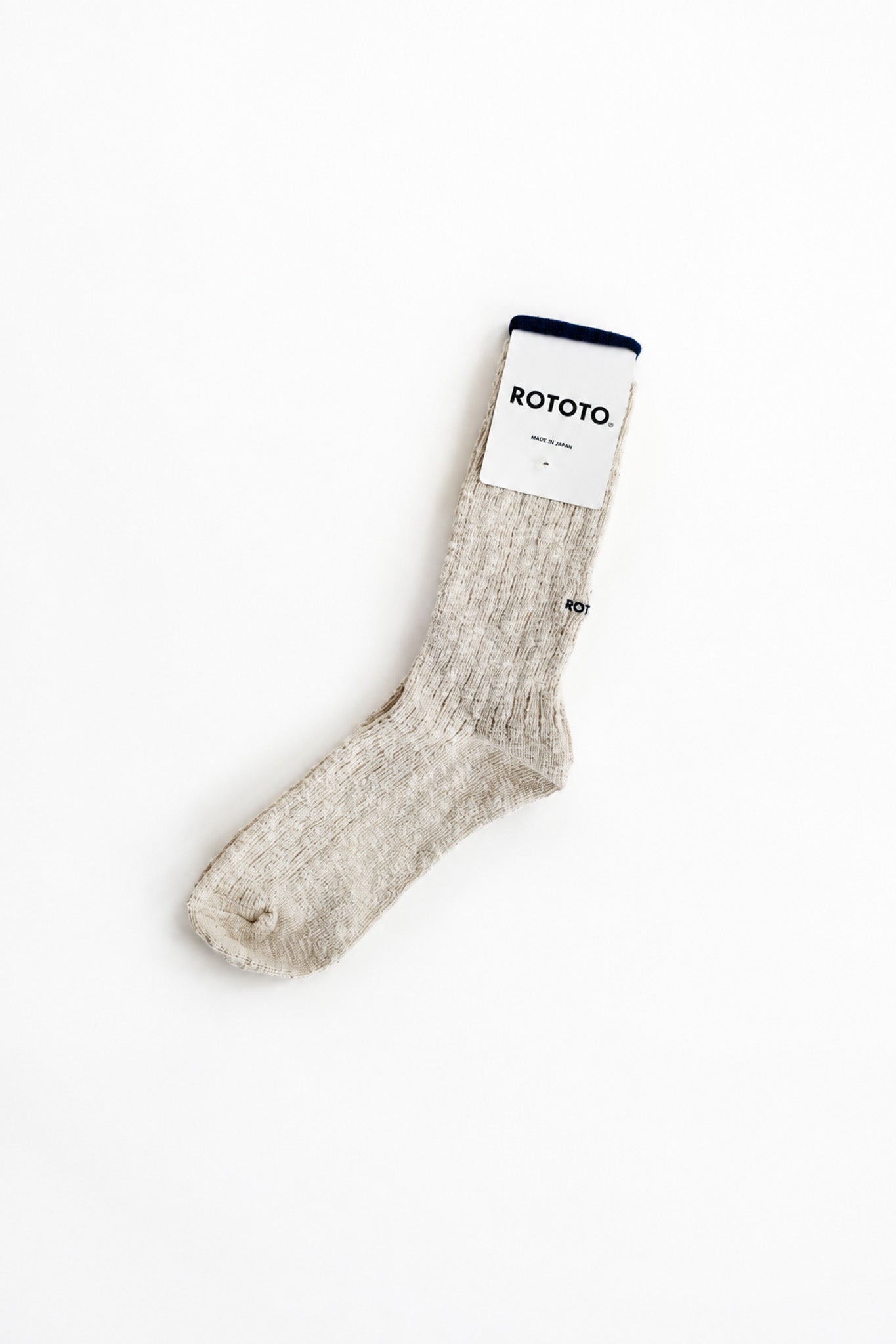 ORGANIC COTTON SLUB CREW SOCKS