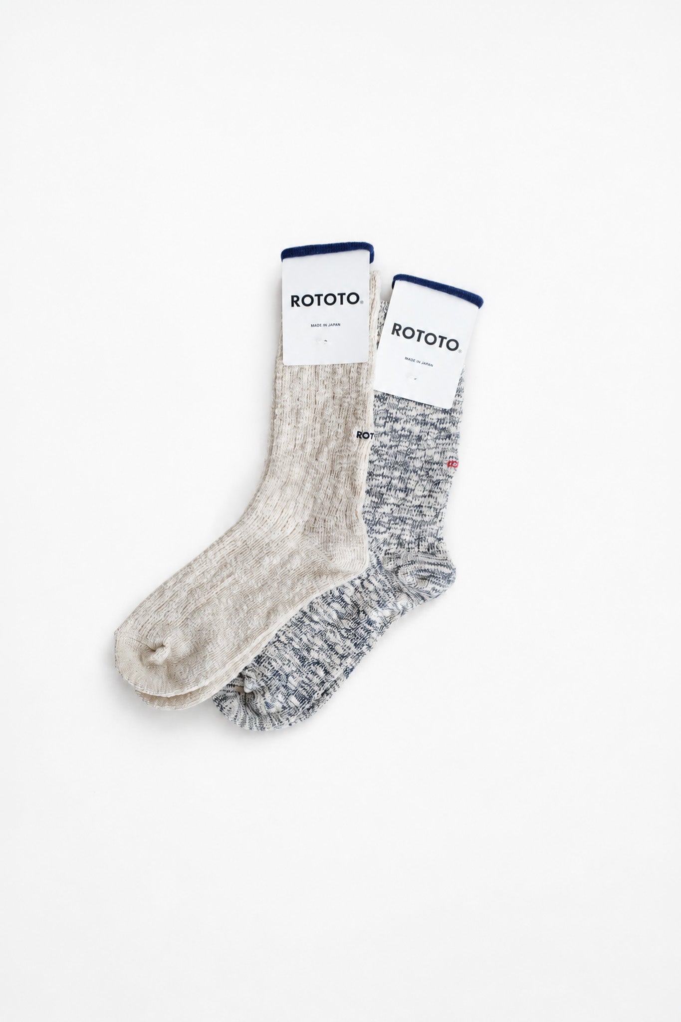 ORGANIC COTTON SLUB CREW SOCKS