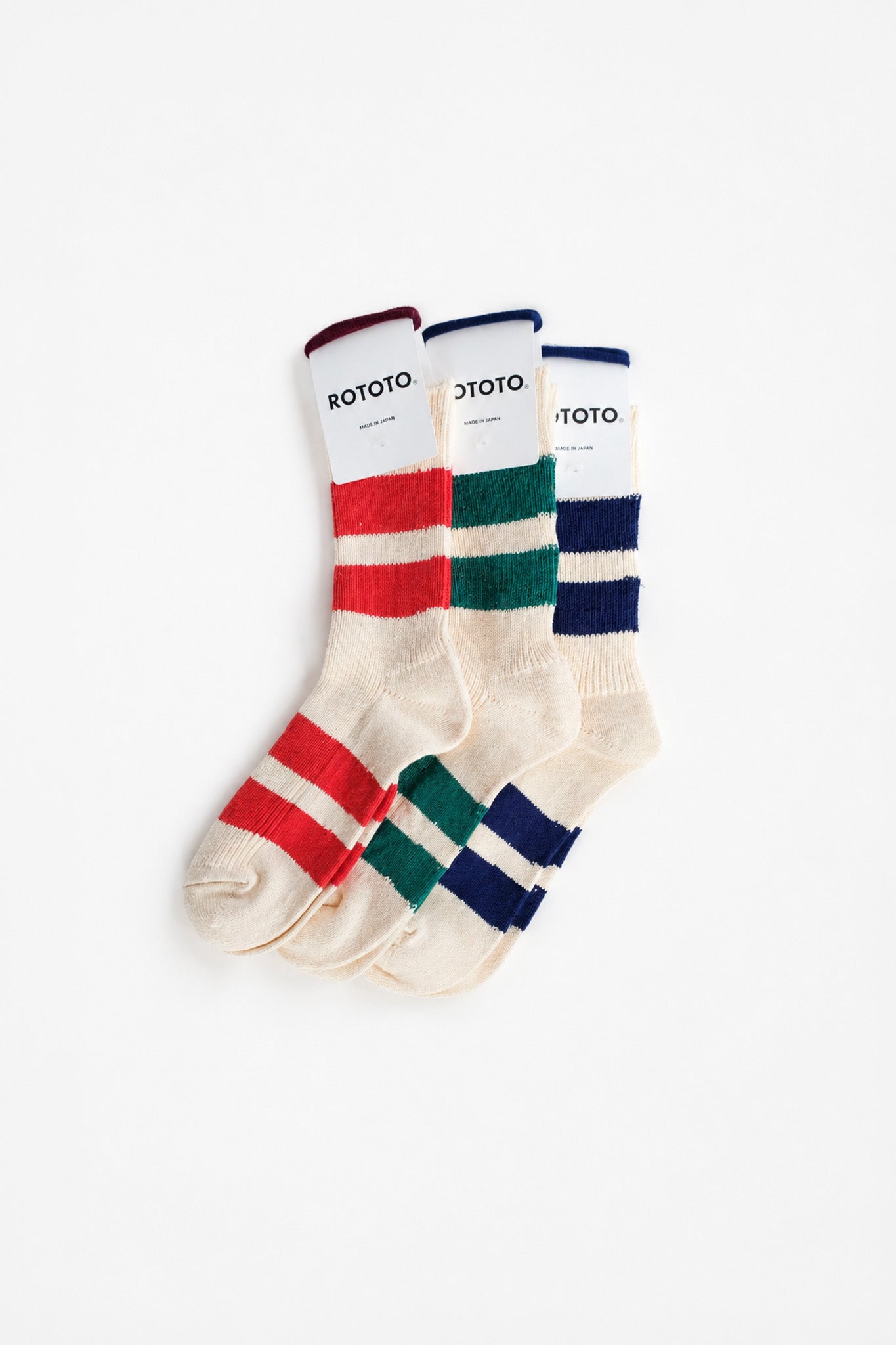 RECYCLE COTTON STRIPE SOCKS