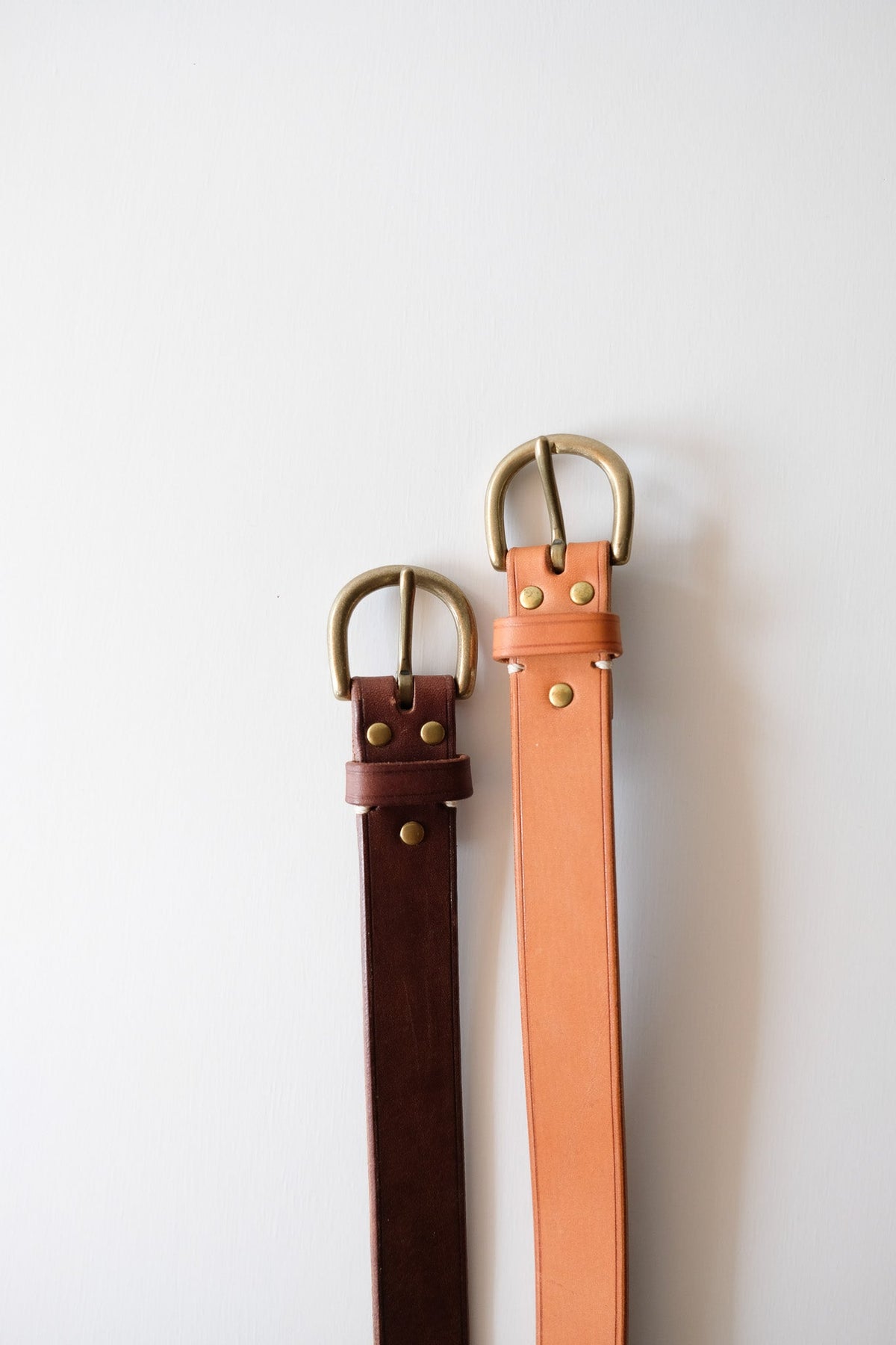 bow buckle belt - D.BRN