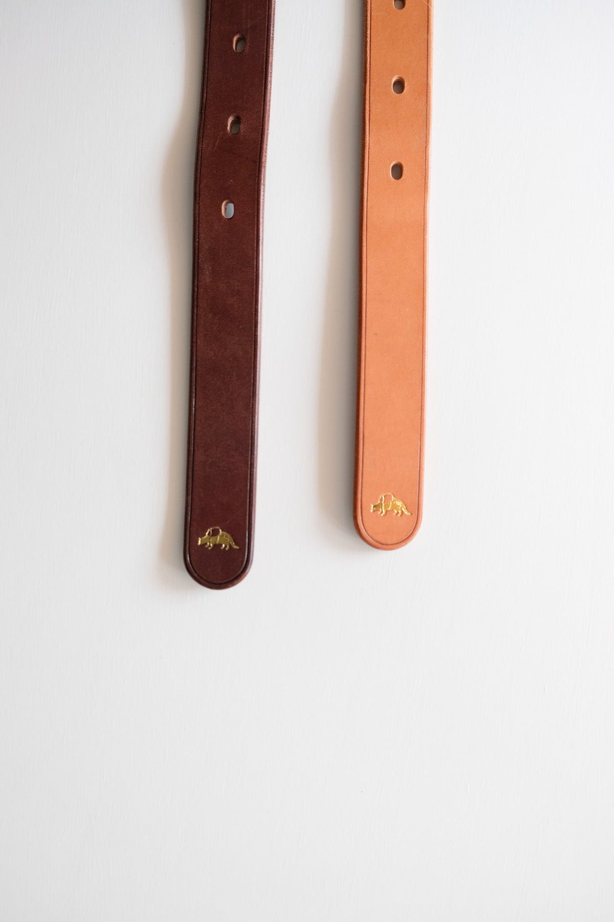 bow buckle belt - BRN