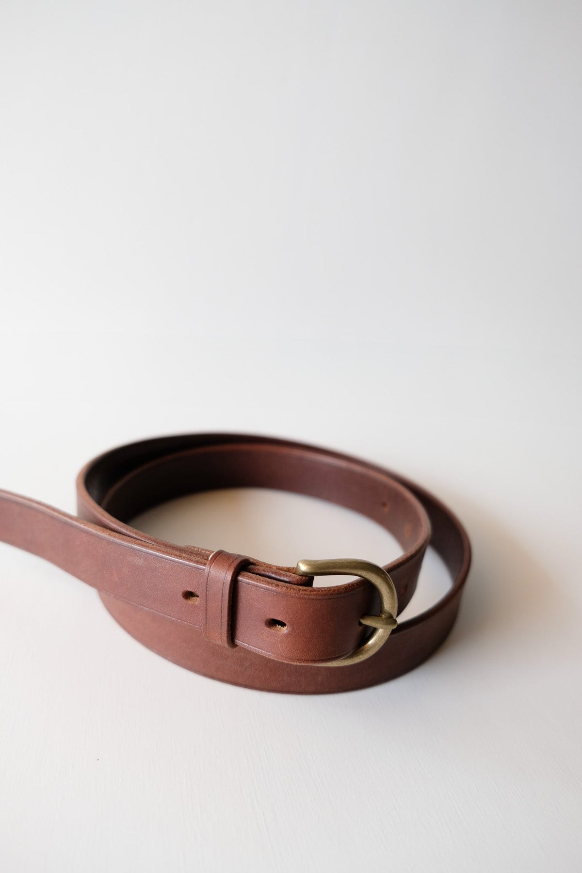 bow buckle belt - D.BRN