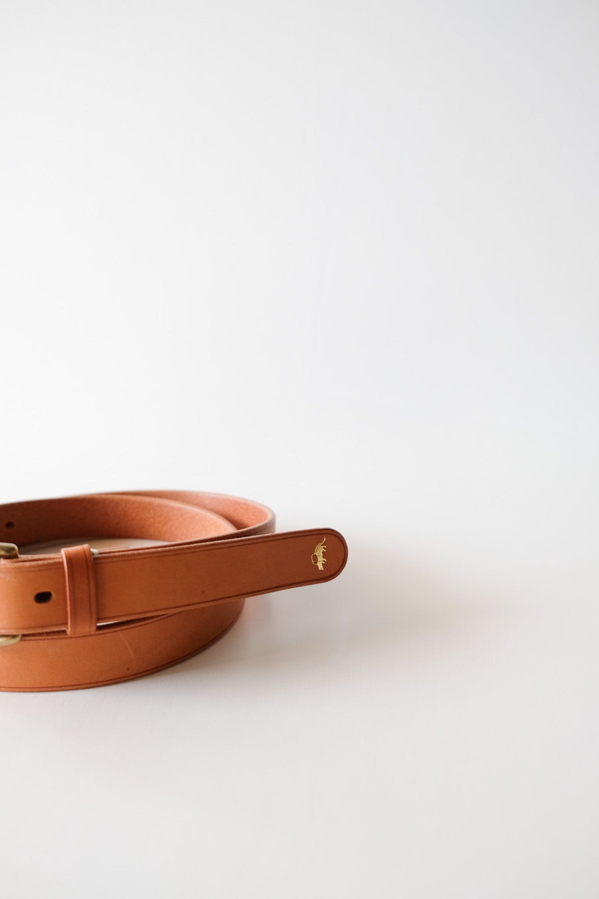 bow buckle belt - BRN