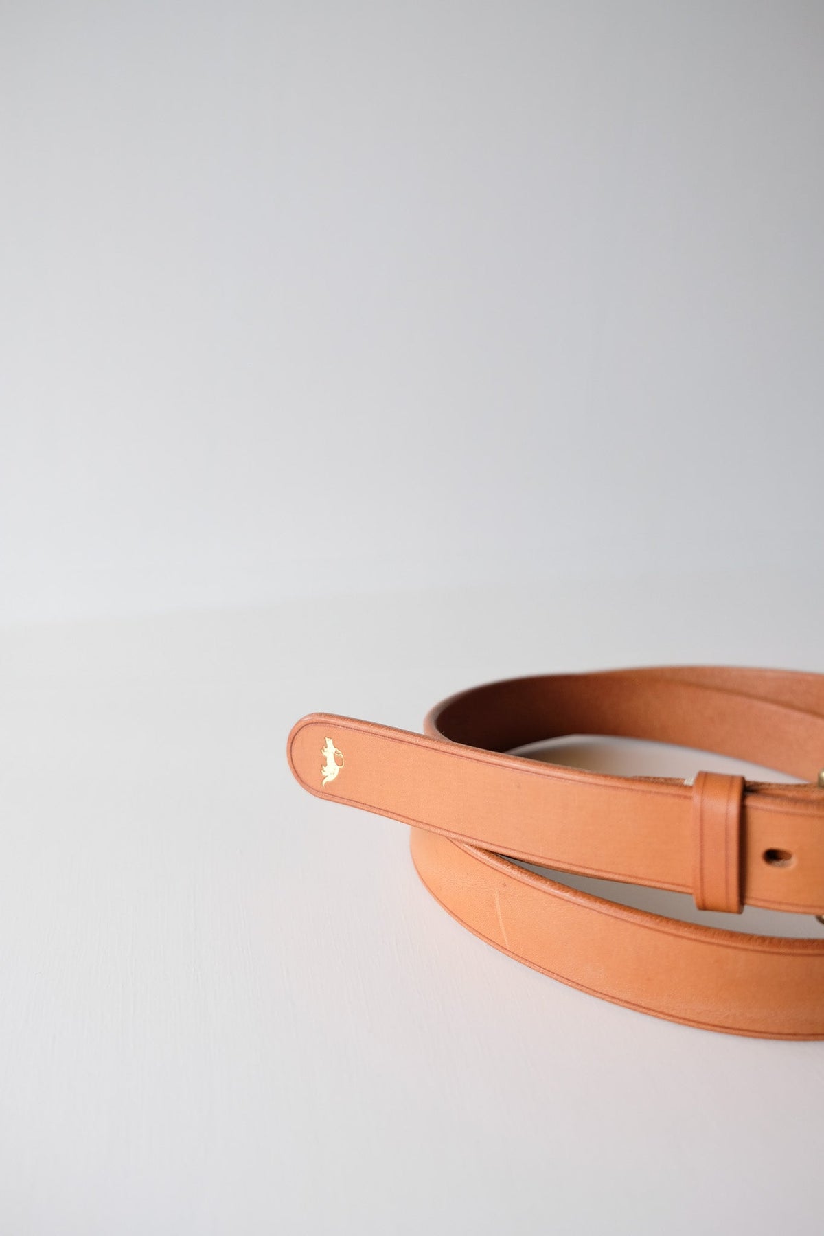 bow buckle belt - BRN
