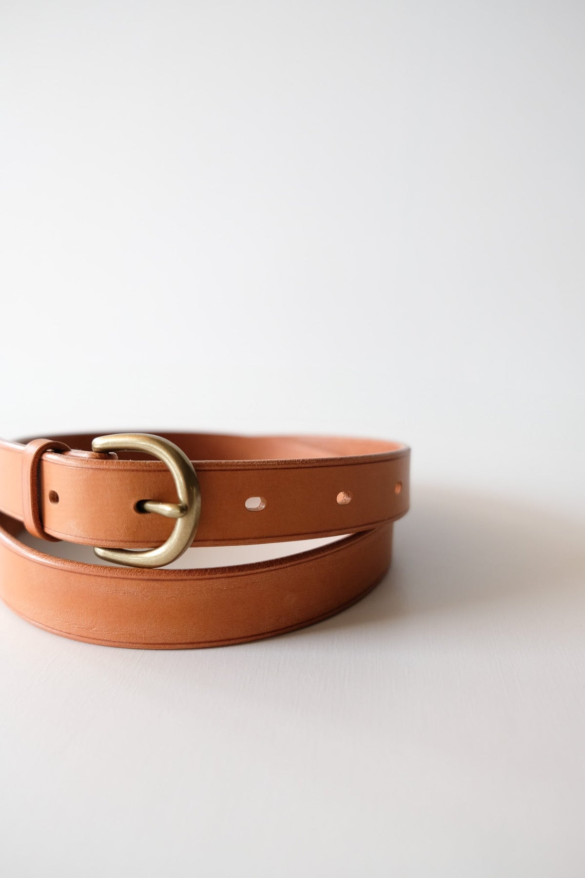 bow buckle belt - BRN