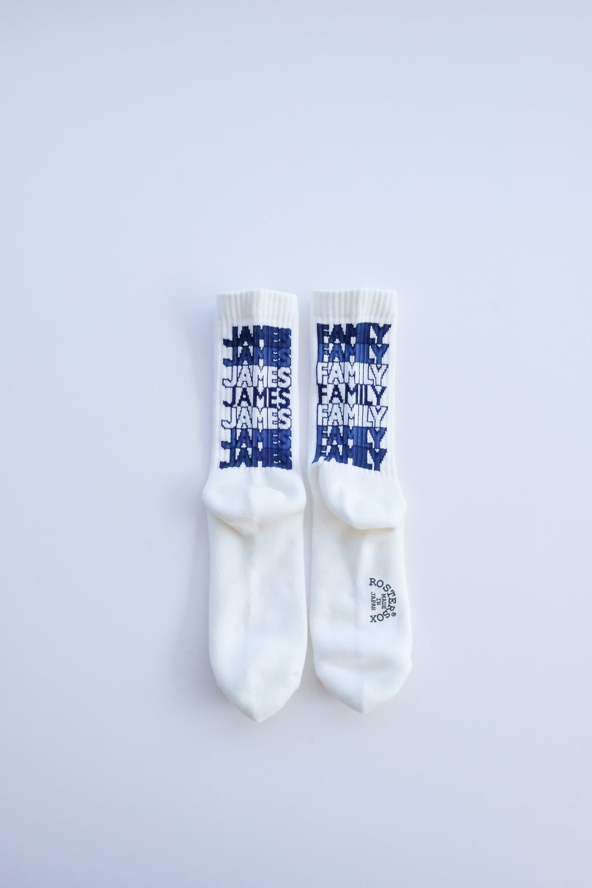 ” JAMES FAMILY ” Socks - WHT