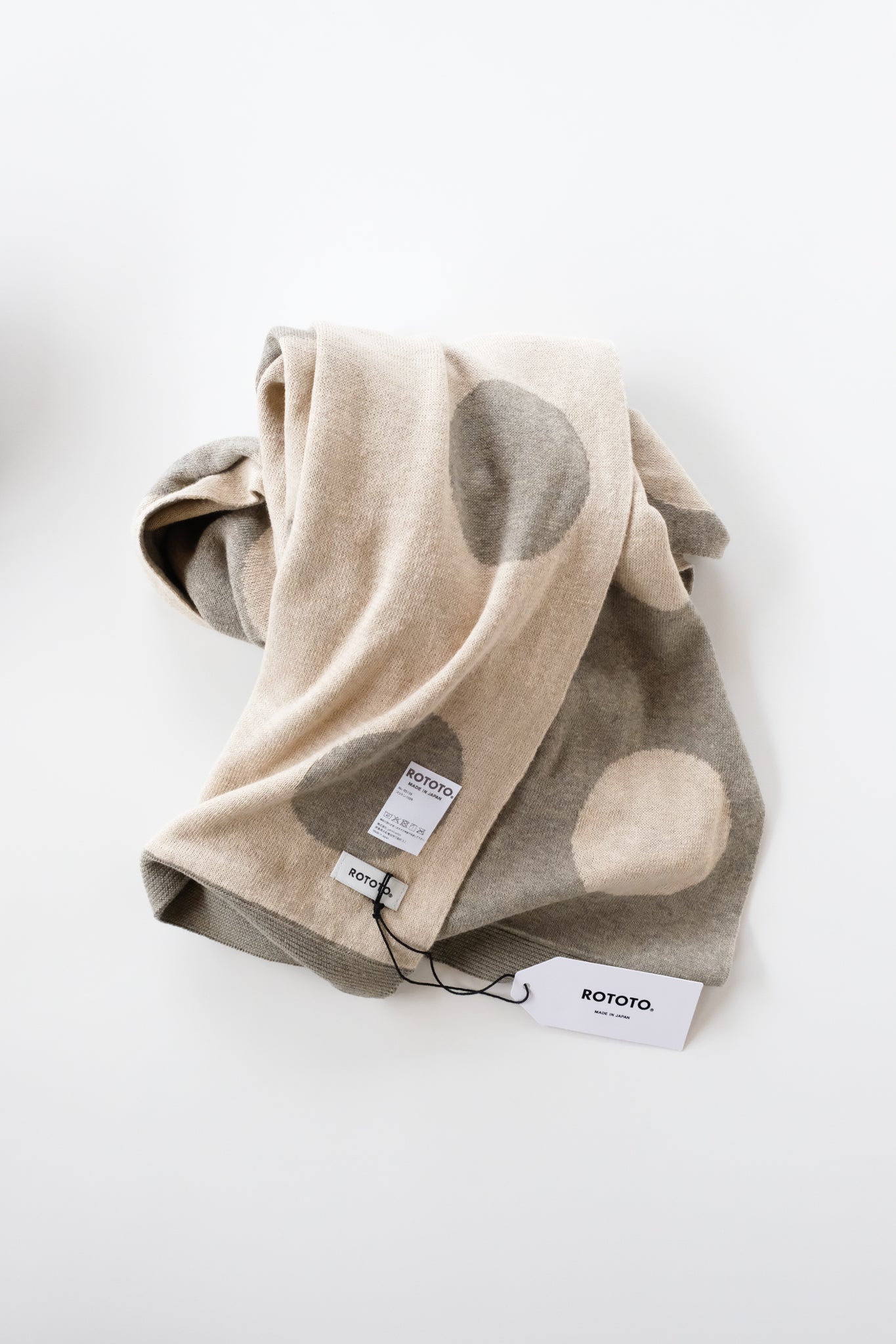 PORTHOLE DOT COTTON SHAWL MUFFLER