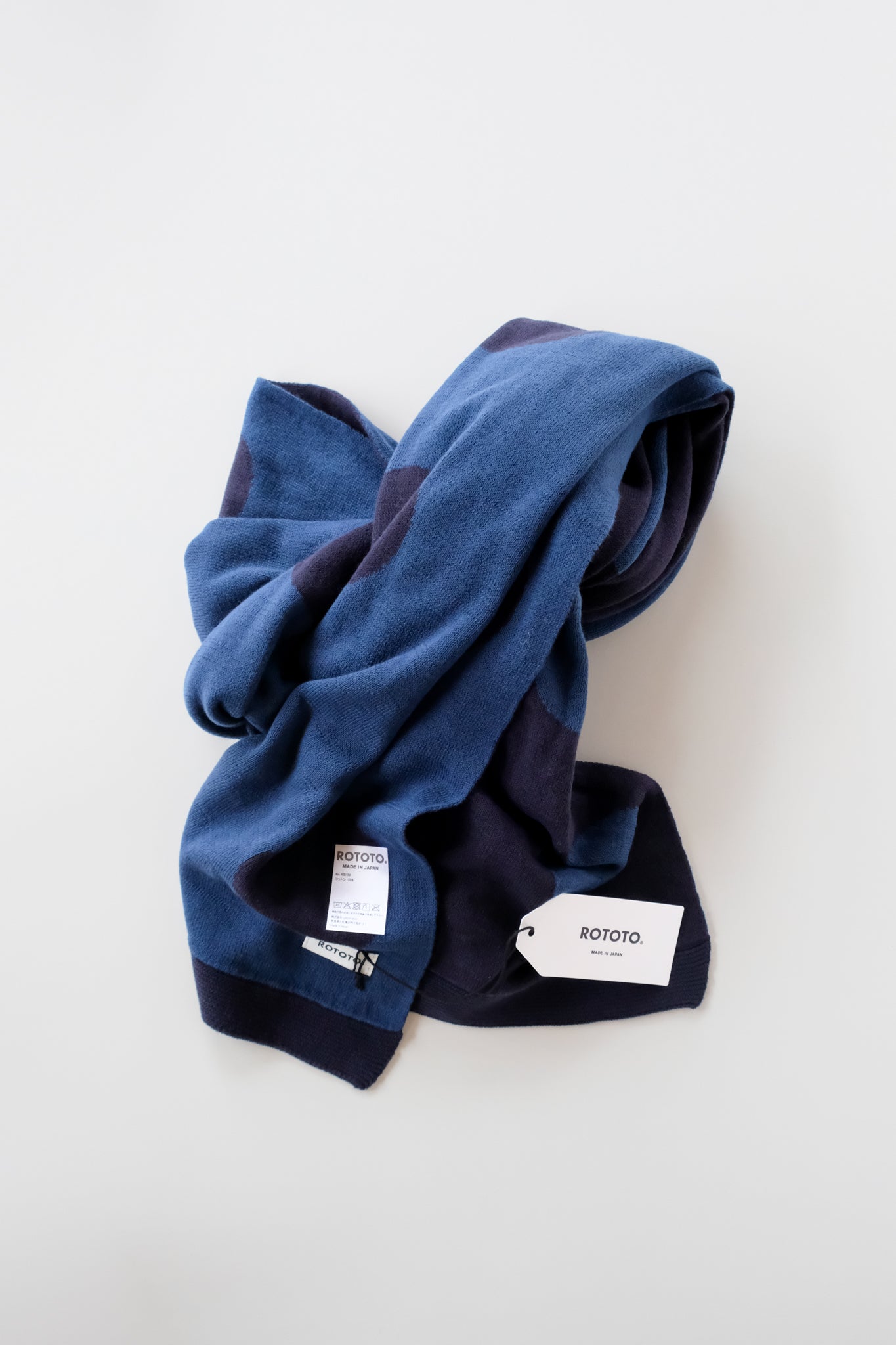 PORTHOLE DOT COTTON SHAWL MUFFLER