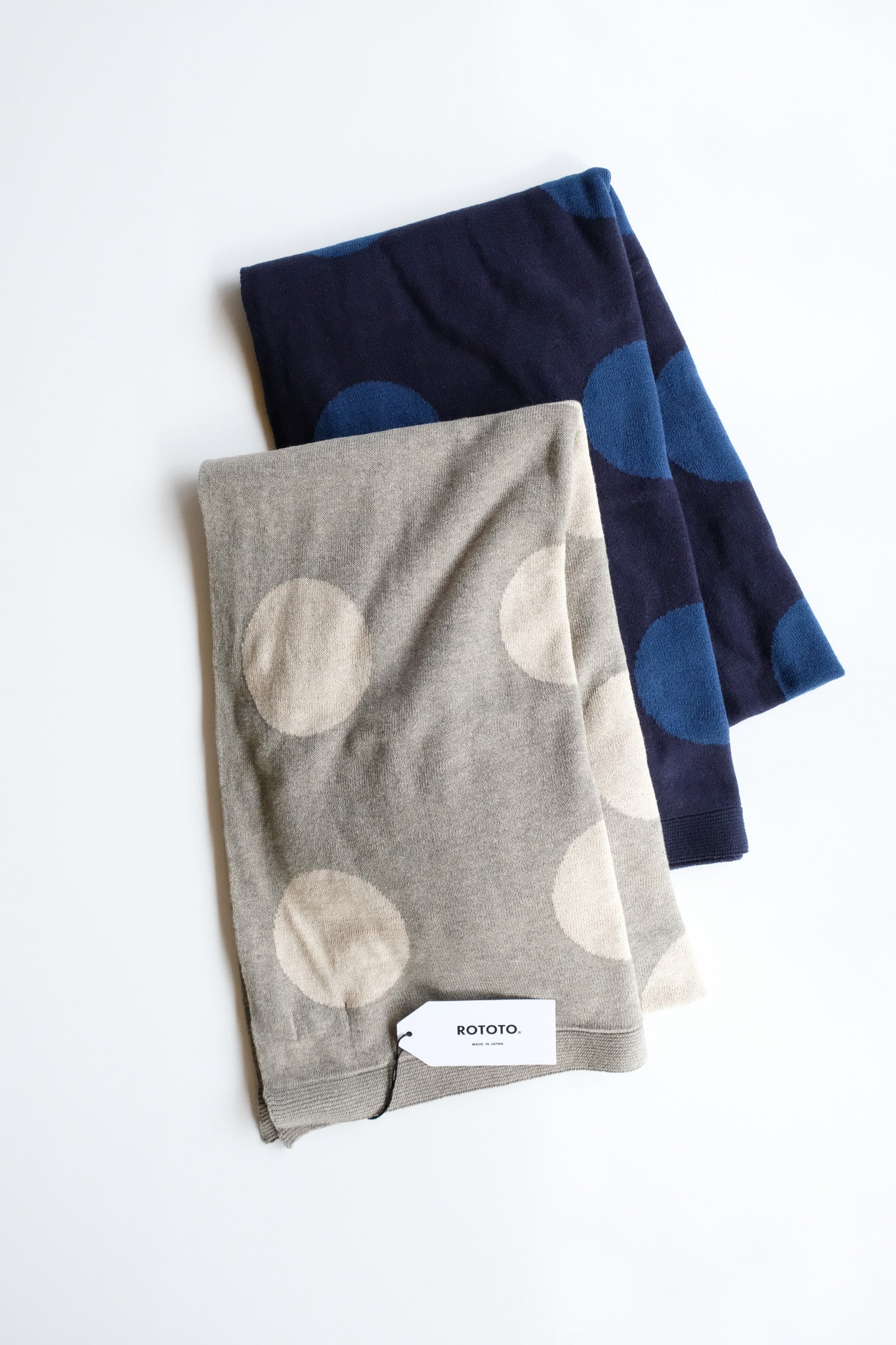 PORTHOLE DOT COTTON SHAWL MUFFLER