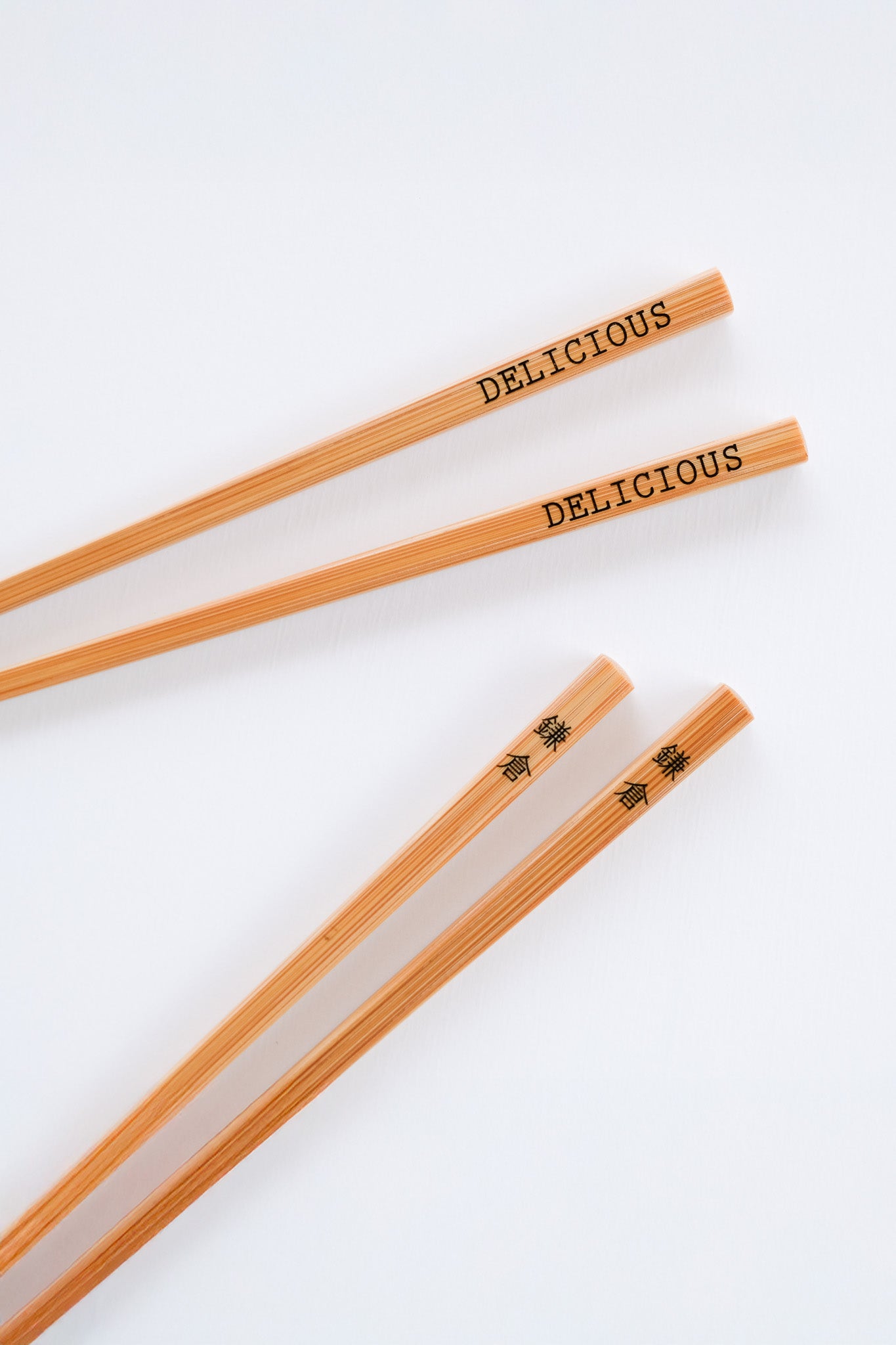 DELICIOUS箸 - 別注スス竹角箸-